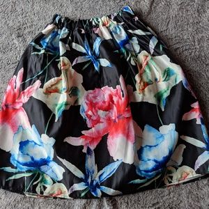 Floral Print Spring Skirt